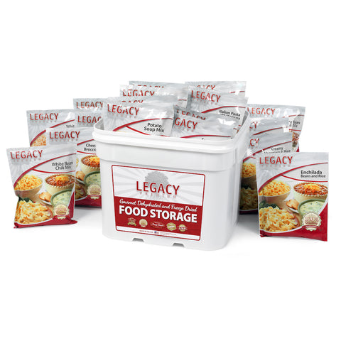 Legacy Premium Long Term Gluten Free Emergency Food Storage 120 Serving Bucket EG0120
