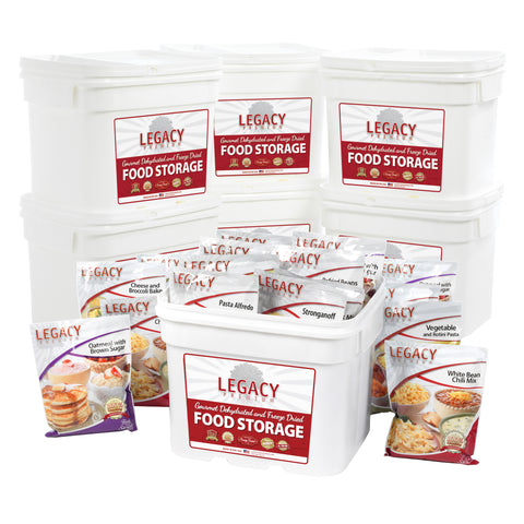Legacy Premium Long Term Emergency Food Storage 720 Serving Bucket 3 Months FS0720