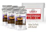 Legacy's Premium Emergency Food Storage Essentials Dehydrated Refried Beans 6 Pack LE6022